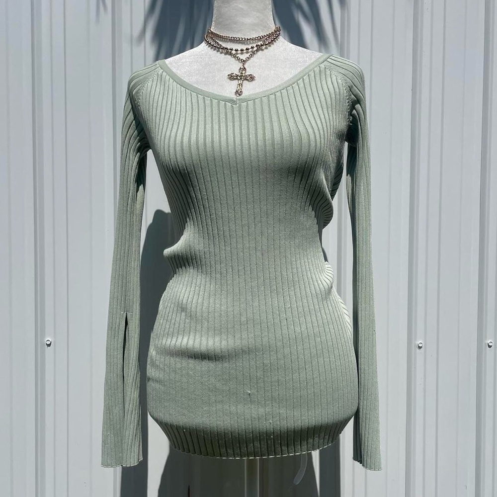 Sage green fairy off the shoulder blouse
